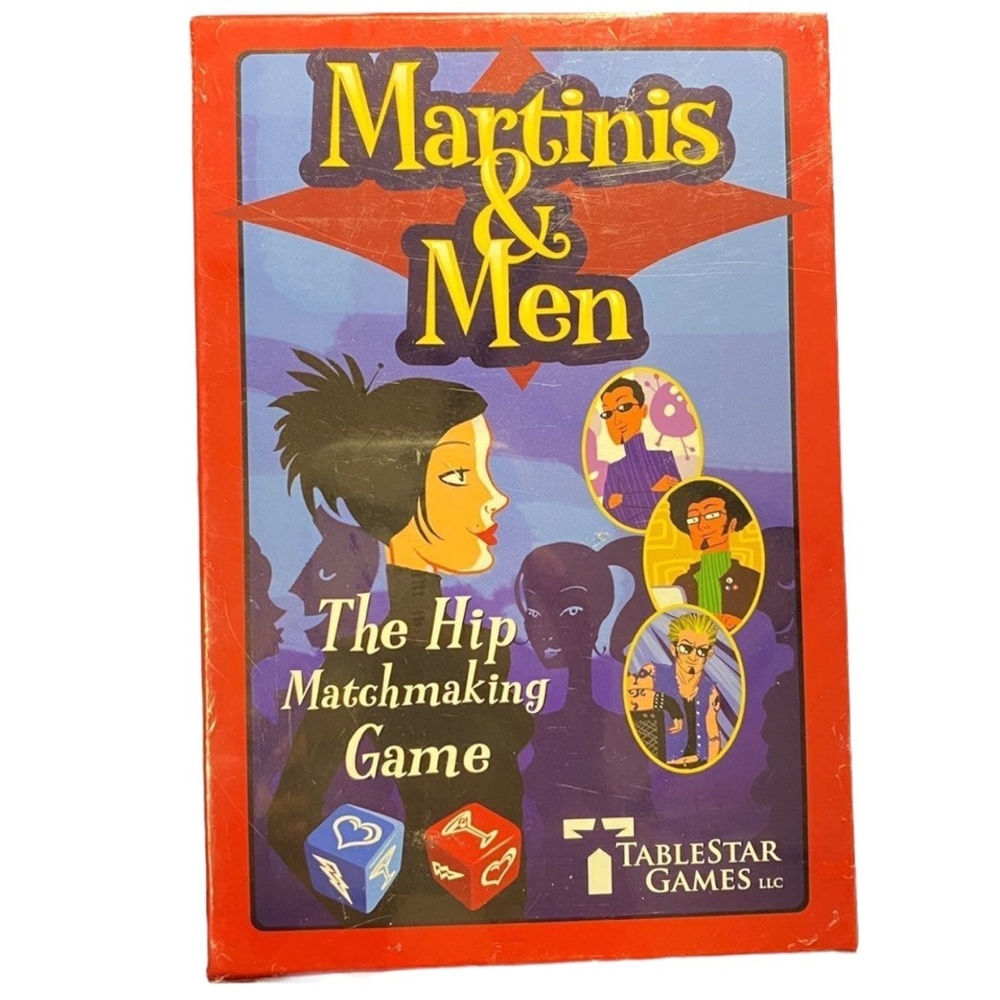Matchmaking 2-8 Players Card Game Martinis & Men Hip Party‎ Adult Social NEW